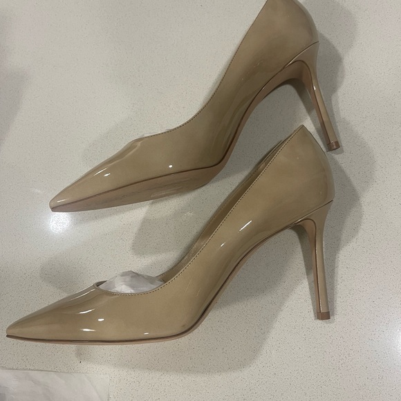 Jimmy Choo Romy 85 Nude Heels - Picture 3 of 9